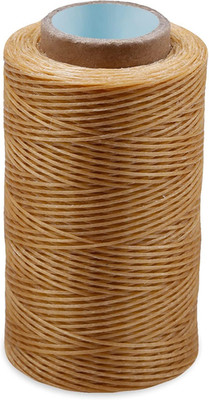 284 Yards Waxed Thread, 210D Heavy Duty Flat Wax Thread for Leather Sewing, Book