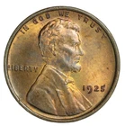 1925 Lincoln cent RB - Choice UNC -SMH 1272