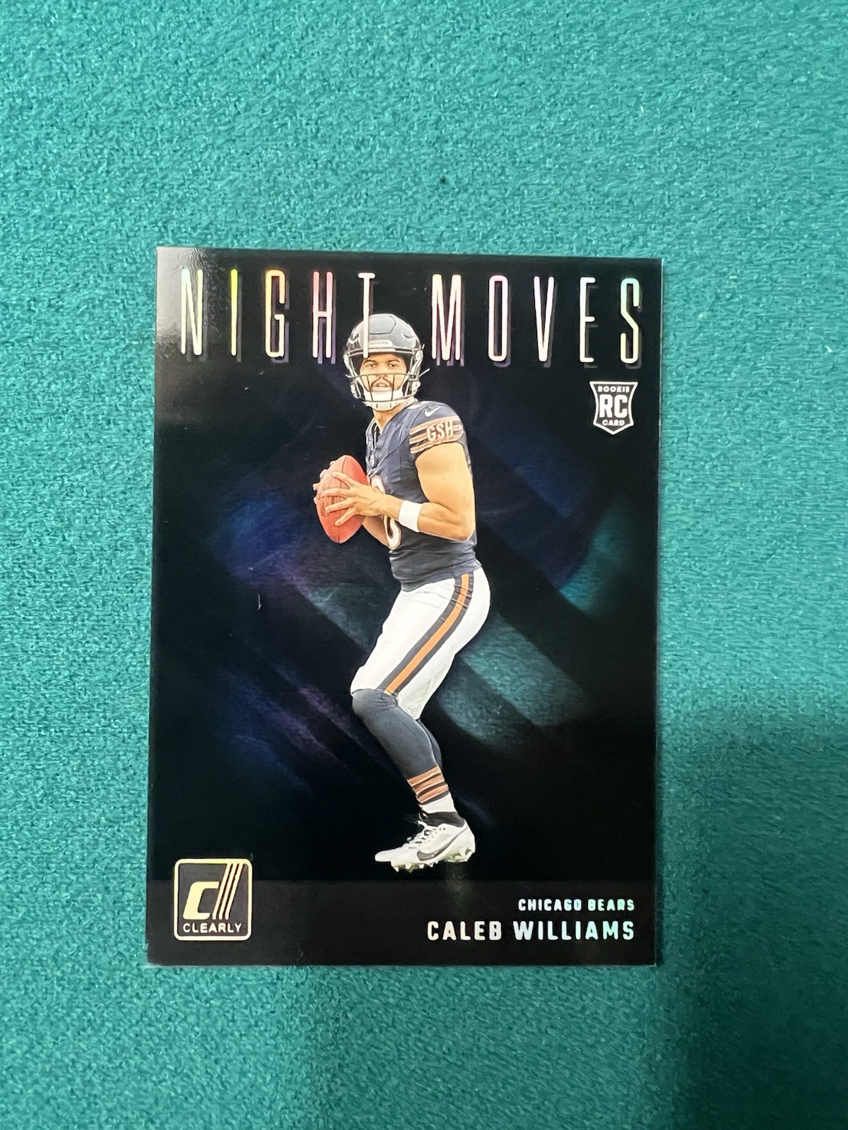 2024 Panini Clearly Donruss Caleb Williams Night Moves RC Rookie #17 Bears