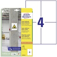 80Er Multipack Avery-Zweckform L7876-20 Kraftkleber-Etiketten 105 X 148 Mm