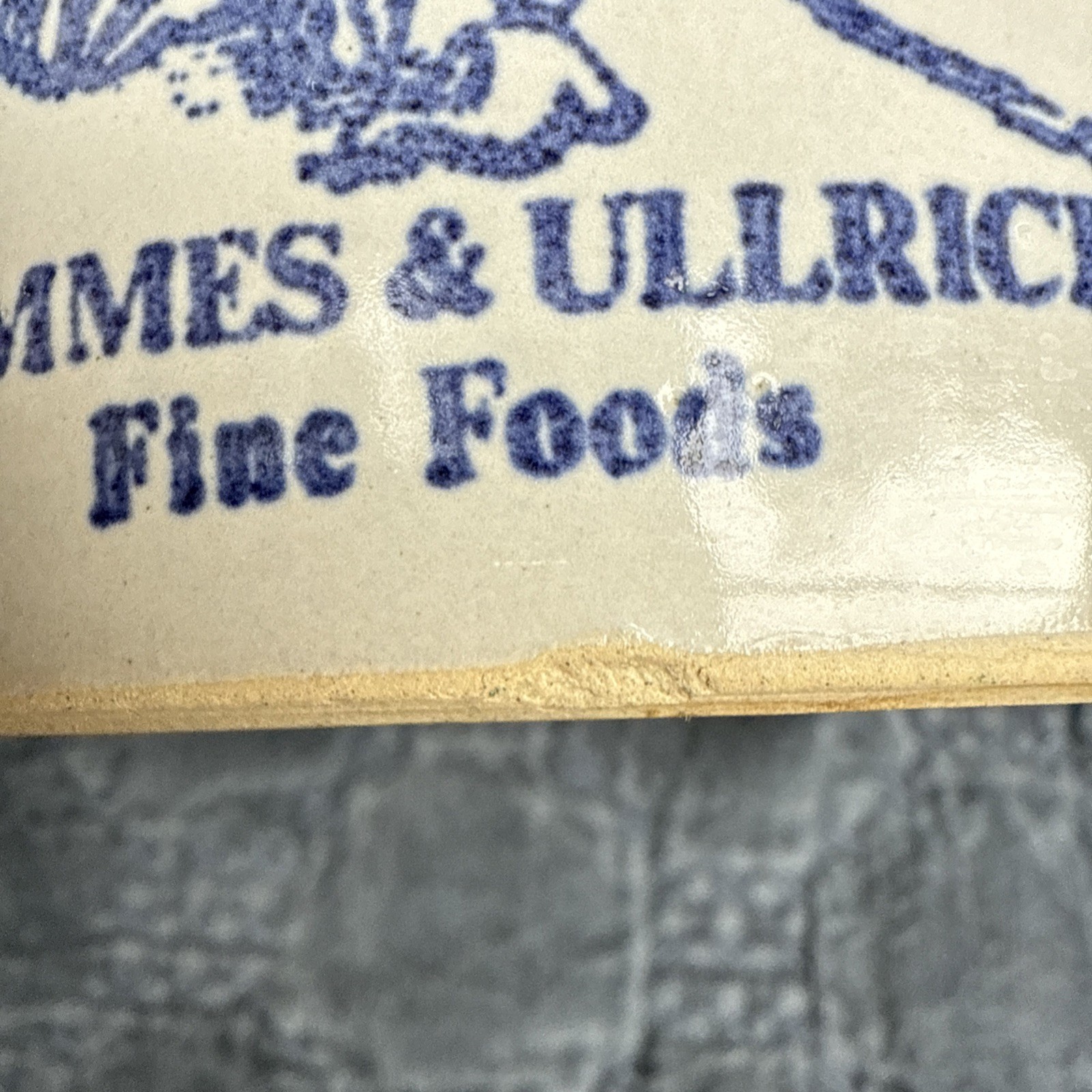 Vintage Grommes & Ullrich Court House Square Chicago 1846 Stoneware Crock w/Lid