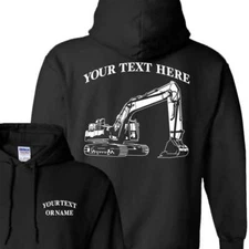 EXCAVATOR  Heavy Equipment - Personalized Custom Pullover