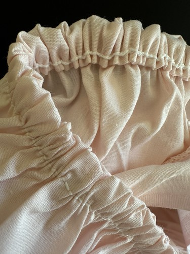 Vtg WestPoint Stevens Pink Twin Sheet Set Flat Fitted Pillowcase USA Cottage - Picture 4 of 16