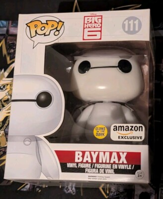 Funko Pop Disney #111 BAYMAX aus Big Hero 6 Glow In Dark Amazon Exclusive