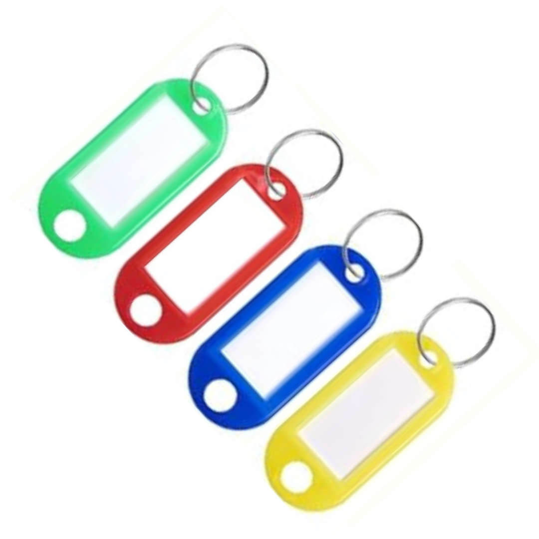 Key Ring Tags Key Tags with Labels Write On Labels for Easy Id Home Office 1100 eBay