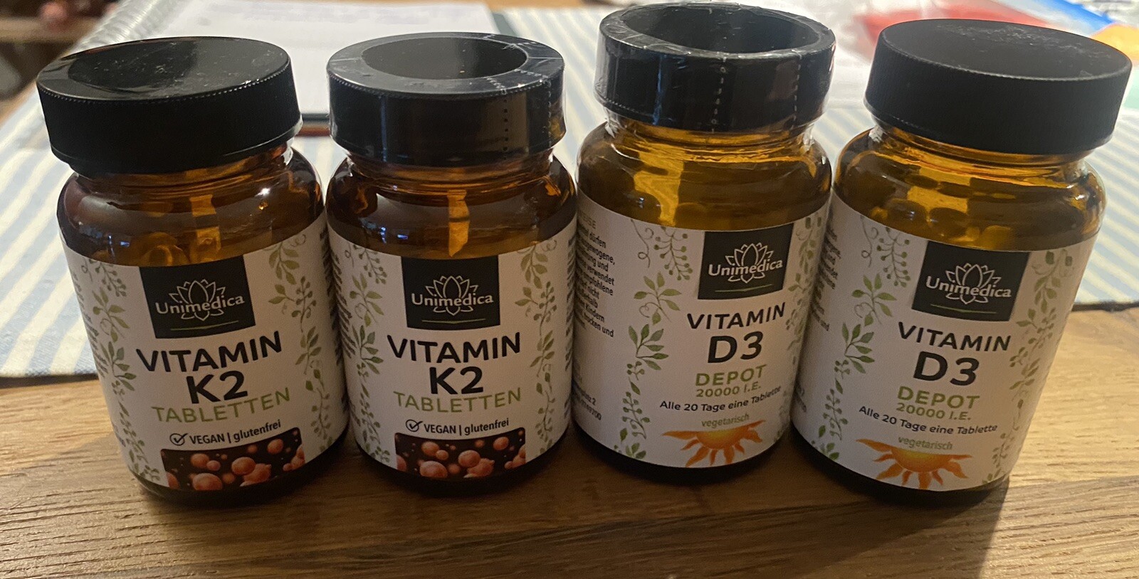 Vitamin K2 200µg mit D3 20000 I.e. DEPOT 120 Tabletten Je 2 X 120 Stk