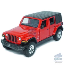 1:32 Jeep Wrangler Sahara Model Car Diecast Toy Vehicle Kids Gift Collection Red