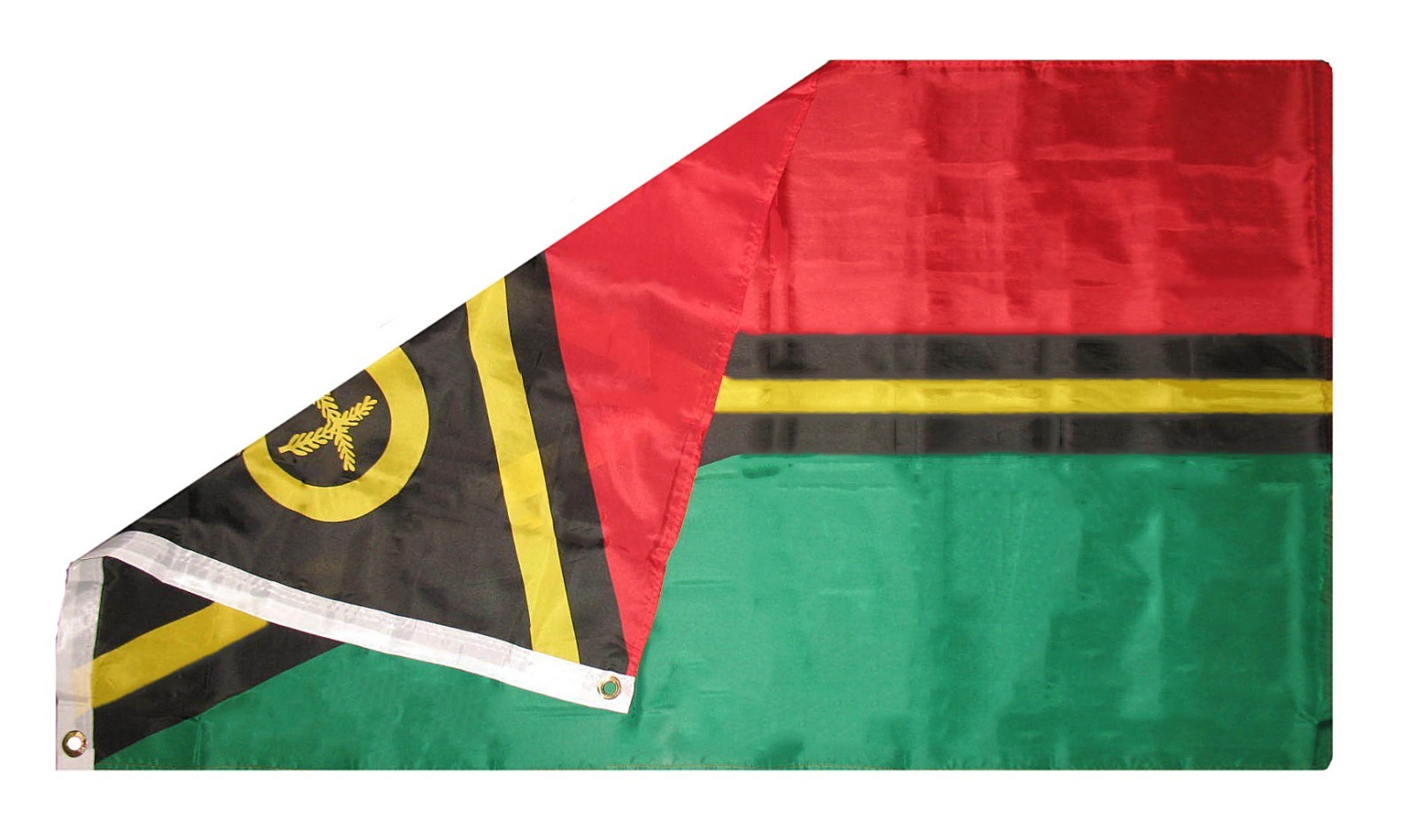 Bandiera di Vanuatu realizzata in poliestere resistente con Bandiera di Vanuatu realizzata in poliestere resistente con