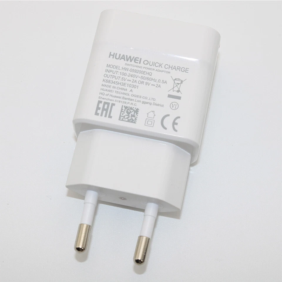 Original Huawei P20lite 9V/2A Fast Charge Adapter TypeC USB Cable For P9 Honor 9 - Image 2 of 4