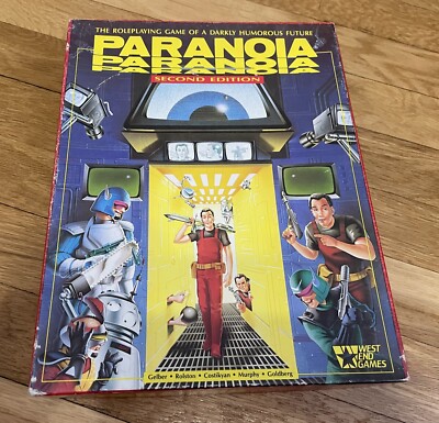 Paranoia Second Edition RPG Box Set West End Games