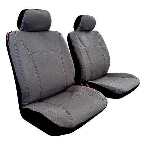 Grey Canvas Seat Covers Front Pair For TOYOTA RAV4 SE XLE 20132018 eBay