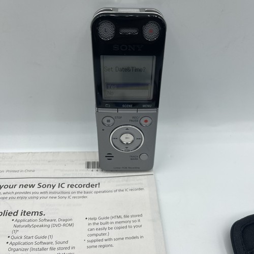 Sony ICD-SX733 Silver LCD Screen Linear PCM Digital Voice Recorder ChargerWorks - Picture 7 of 8