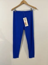 Jumping Joy Blue Leggings 100% Size L