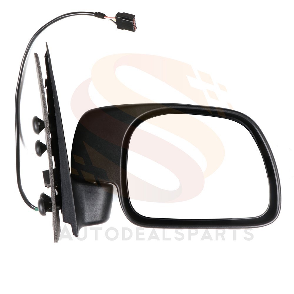 Black Cover For 1999-07 Ford F250 Power Heated Manual Fold Passenger Side Mirror