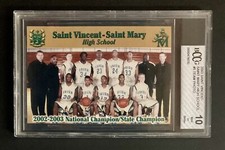 2003 Lebron James RC Rookie High School Team Photo Green #5 BCCG 10 GEM MINT 🔥