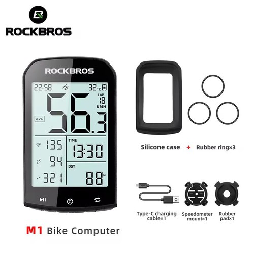 ROCKBROS M1 Smart GPS Cycling Wireless Speedometer MTB Road Bike Speed Meter New - Picture 3 of 19