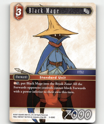 Final Fantasy - Black Mage - Opus V | eBay