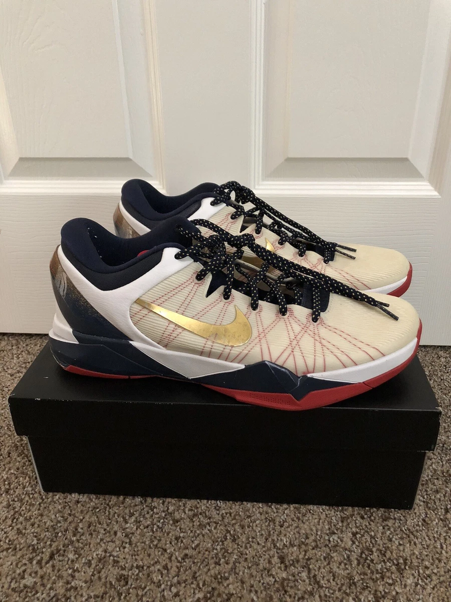 Nike Zoom Kobe 7 System Gold Medal Team USA Olympics 2012 488371-104 Size 14