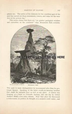 ROCK MONUMEMENT PARK USA 1887 ILLUSTRATION PRINT