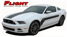2013-2014 Ford Mustang Center Hood Hockey Body Stripes 3M Vinyl Graphic Decals