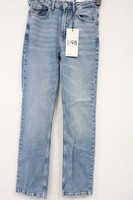 Stradivarius Damen Jeans Hose Straight Vintage Blau 1499497701 Gr.34 Neu