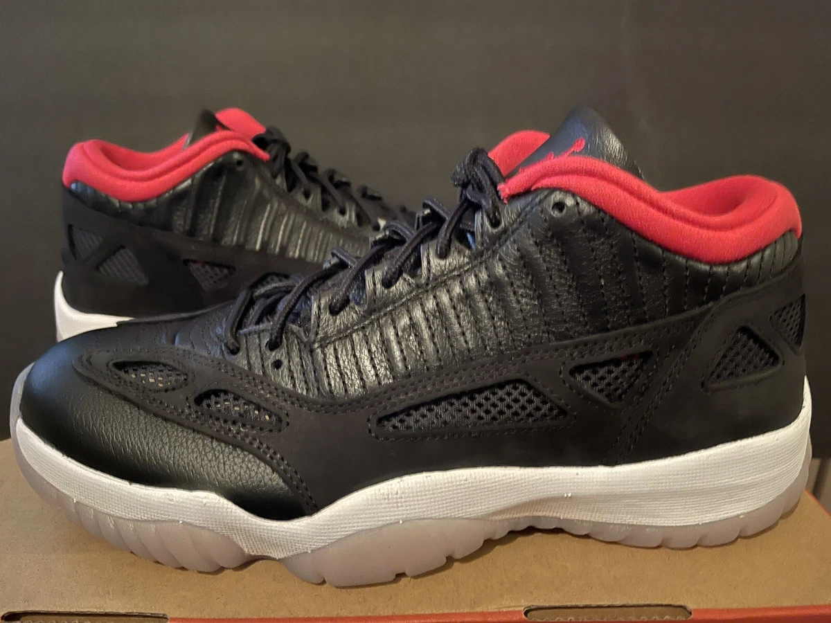 Nike Air Jordan 11 Retro Low IE Bred Black Red 919712 023 Mens