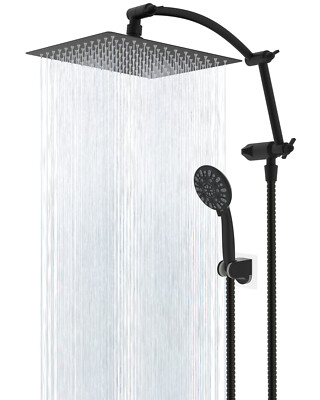 #ad #ad Hibbent All Metal Shower Head10#x27;#x27; High Pressure Rain Shower Head Handheld Combo $65.99