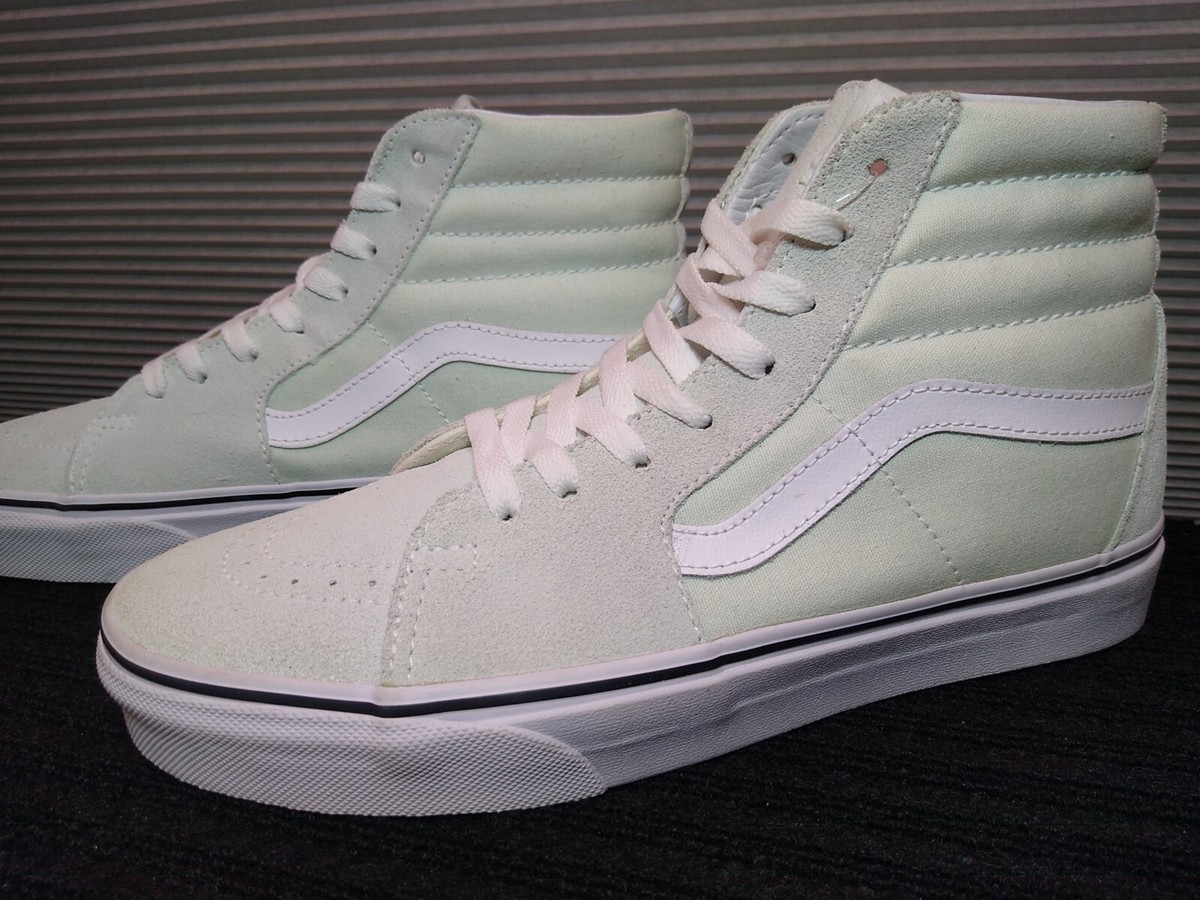 Vans SK8-Hi 500714 CLEAN Mint Green Hi Top Old School Men 