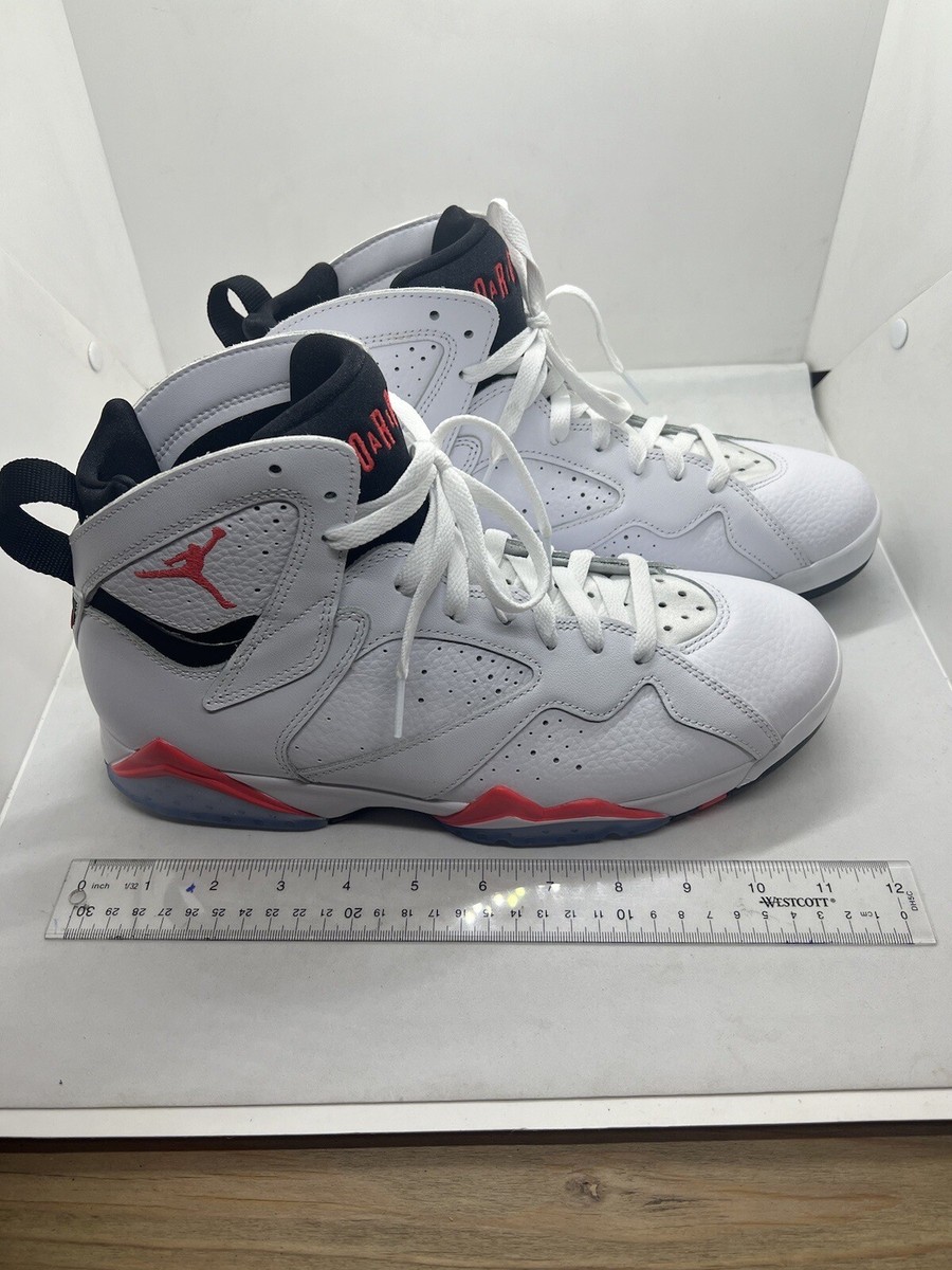 Air Jordan 7 Retro White Crimson Infrared Black CU9307-160 Men