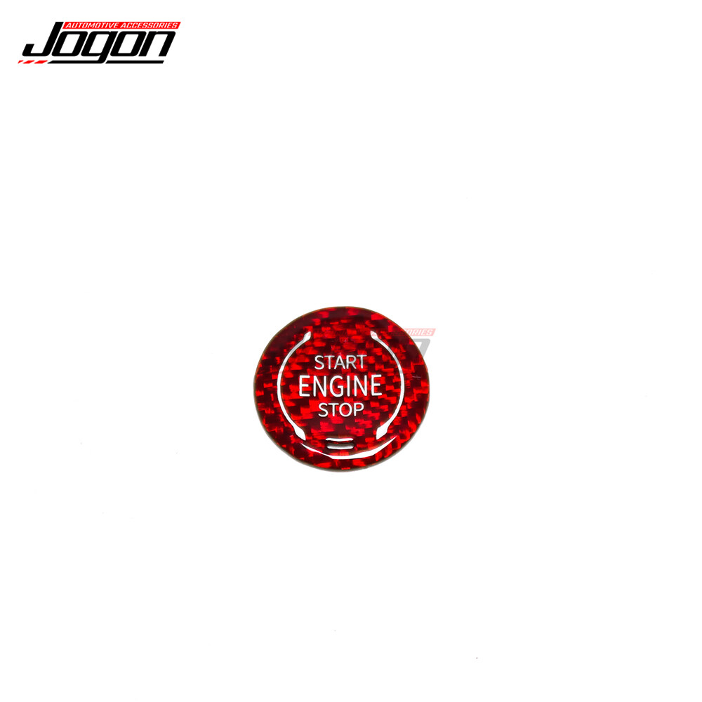 Red Aluminum Start Stop Engine Button Cover Trim – For Corvette C8 Interior
