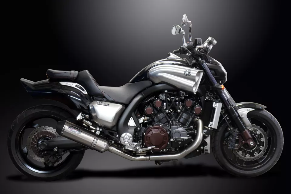 Yamaha VMAX 1700 2009-2020 Slip On 13.5" X-Oval Kit Silenciador de Escape Inoxidable Foto 4 de 4