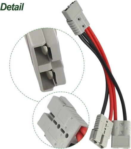 Rugged 120A Plug Connector for Anderson, Dual Y Adapter - Picture 7 of 8