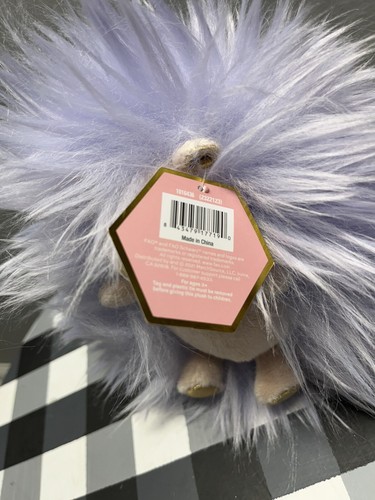 FAO Schwarz 6" Sparklers Lavender Gold Hedgehog Toy Plush - Picture 2 of 3