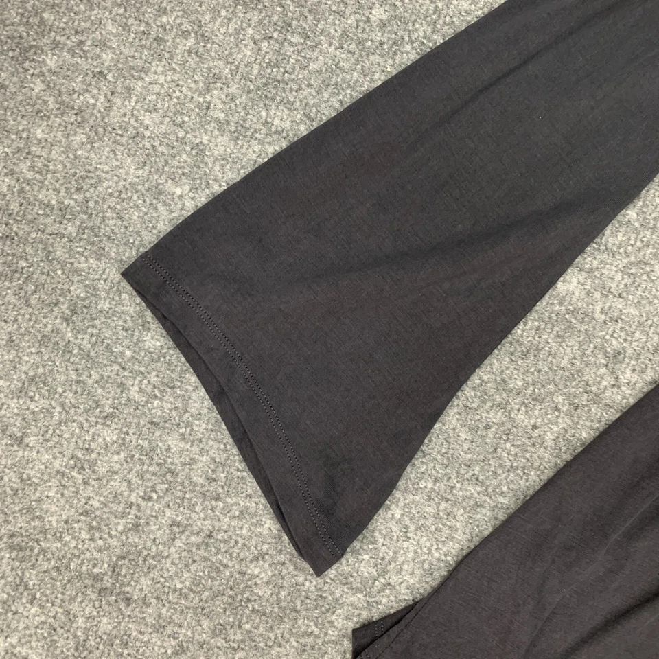 Mameluco exuberante para mujer S pequeño carbón manga larga campana reunida frente cuello en V corto Foto 4 de 4