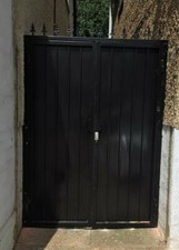 STEEL SECURITY DOOR, GATE. METAL GARDEN SIDE GATE / WROUGHT IRON GATE/ DRIVEWAY