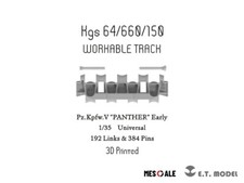 ET model 1/35 WWII German Pz.Kpfw.V "PANTHER" Early Workable Track 3D Printed