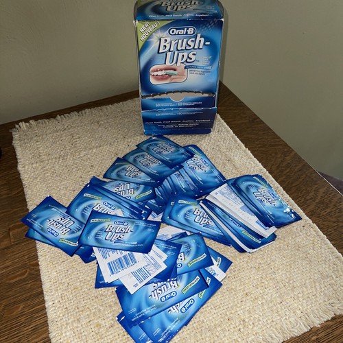 OralB BrushUps Teeth Wipes Brushups Oral B Cleaning Retired Lot 56