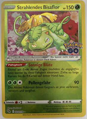 Pokemon Strahlendes Bisaflor | Deutsch 004/078 Pokemon GO | Near Mint