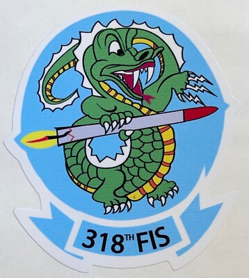 USAF 318th FIS Fighter Interceptor Squadron Sticker Waterproof D111
