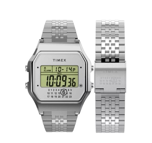 Timex x MM6 Maison Margiela T80 Ring Watch Digital Silver Limited