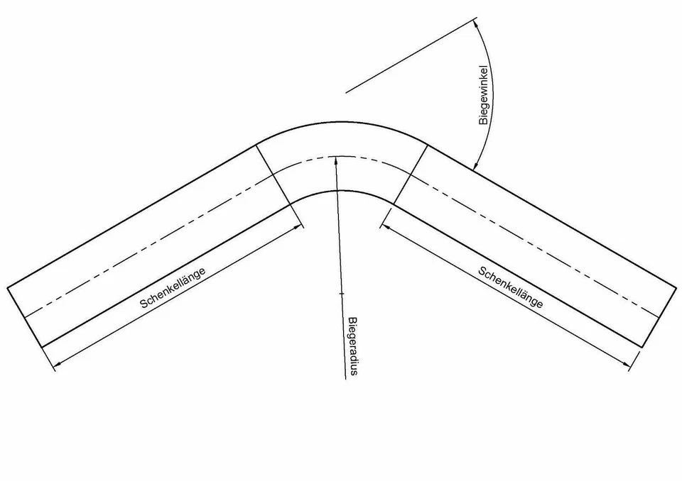 Edelstahl Rohrbogen lang 60mm Rohr - 15° 30° 45° 60° 90° ungeweitet Auspuff V2A - Bild 3 von 3