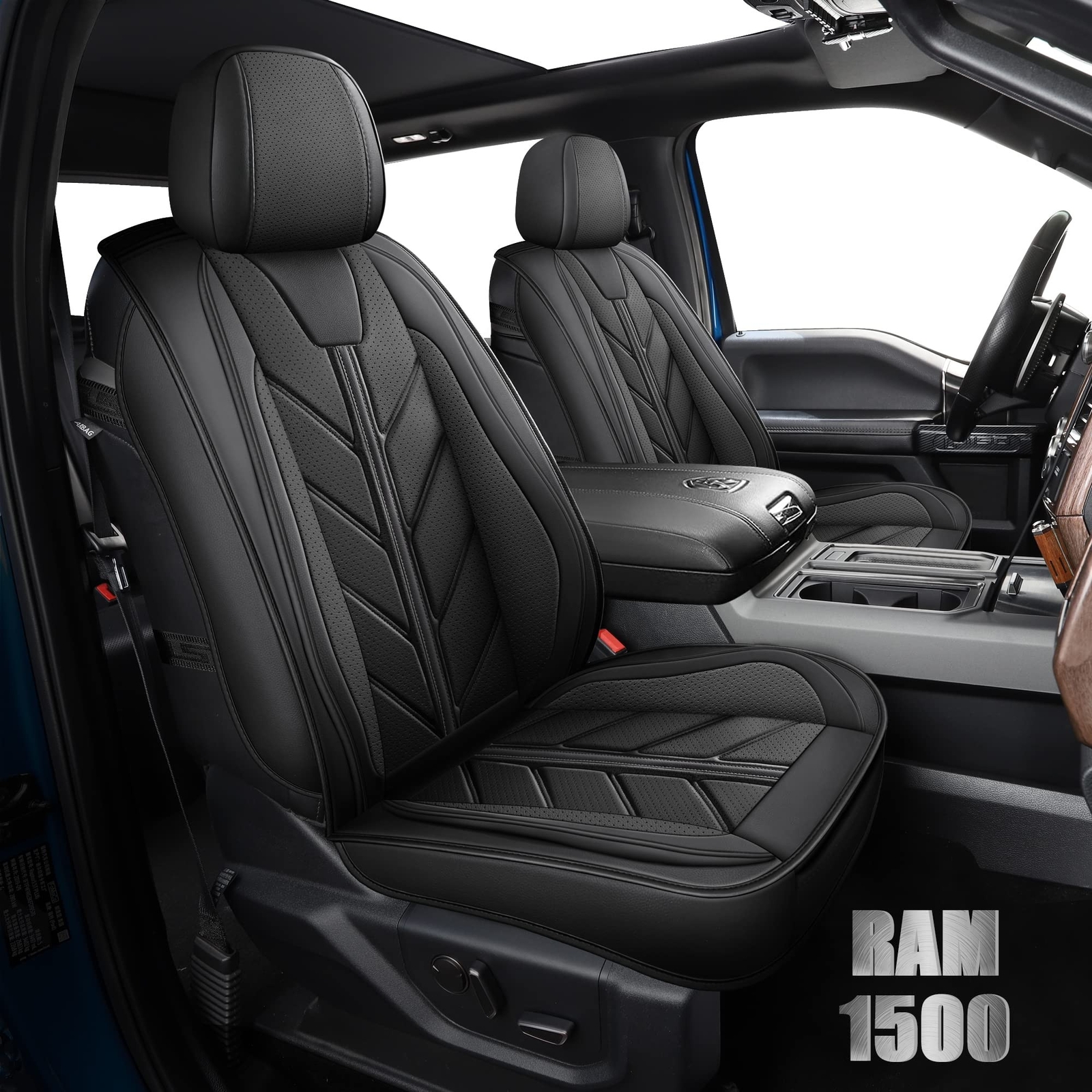 Dodge Ram 1500 2009-2024 Pleather Pickup Seat Covers Truck Accessories