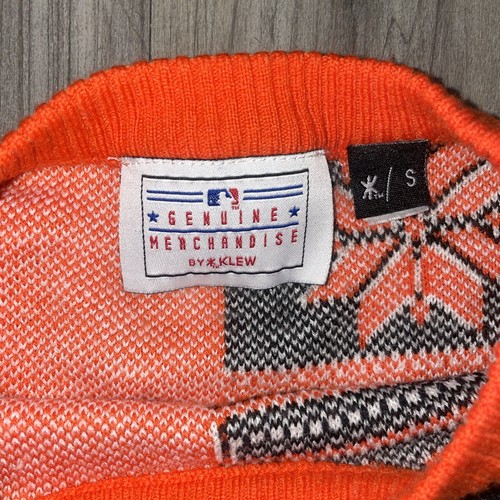 San Francisco Giants MLB Christmas Sweater S Black Orange - Picture 2 of 6