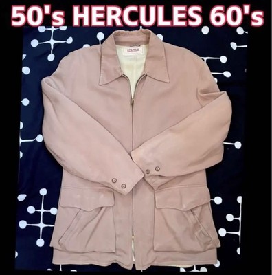 60’s HERCULES rayon Gabardine jacket HERCULES 50's 60's Rayon Gabardine Jacket Beige