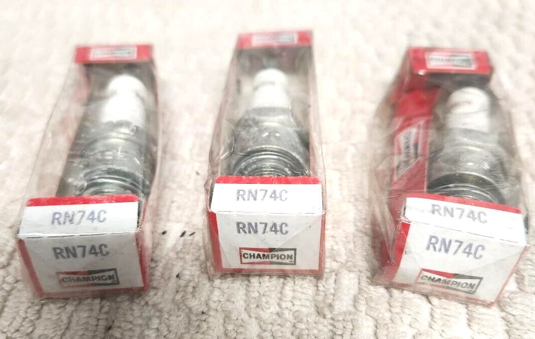 Champion Copper Plus RN74C Spark Plug Qty 3 Plugs