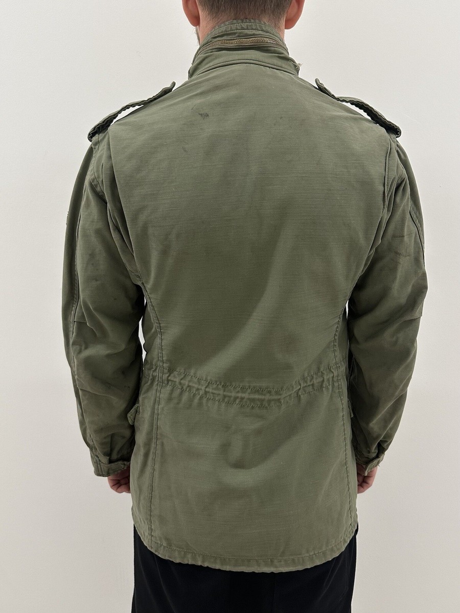 Vintage 1970s US Air Force In Europe Jacket M65 Scovill Zip Army