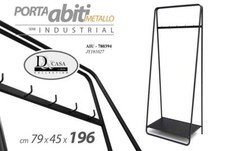 Appendiabiti PARETE PORTA ABITI Attaccapanni Metallo PORTA SCARPE 196*79*45