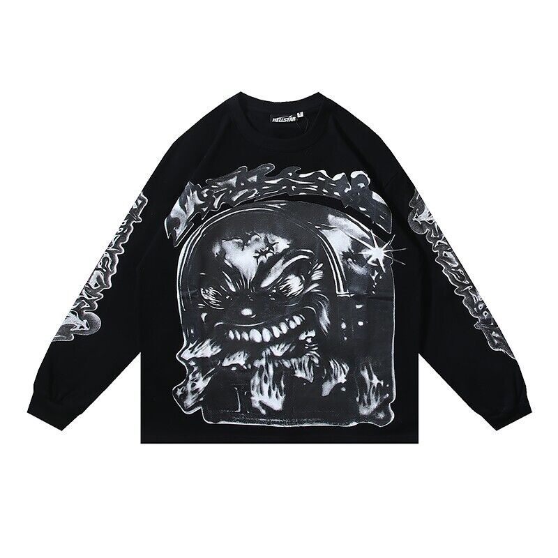 Hell Studios star Airbrushed casual men's women's long Hell Studios star Airbrushed casual men's women's long