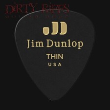 Dunlop Genuine Celluloid Black Thin 0.46mm Guitar Picks Plectrums 1 - 36