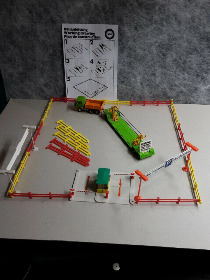 siku 3713  Großparkplatz + MB 2232 Tieflader 1:55 - 1977 bis 1984 - selten -